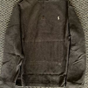 Polo Zip Collard Sweater, XL